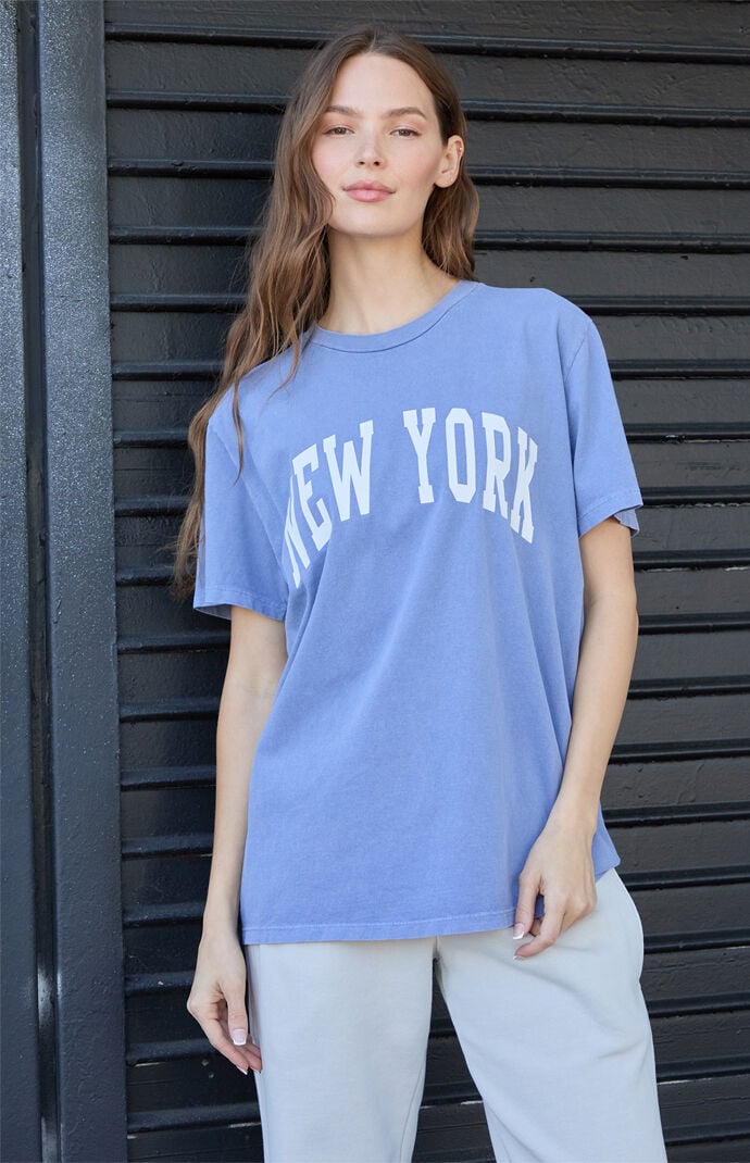 John Galt Dark Gray Penelope New York Oversized T-Shirt