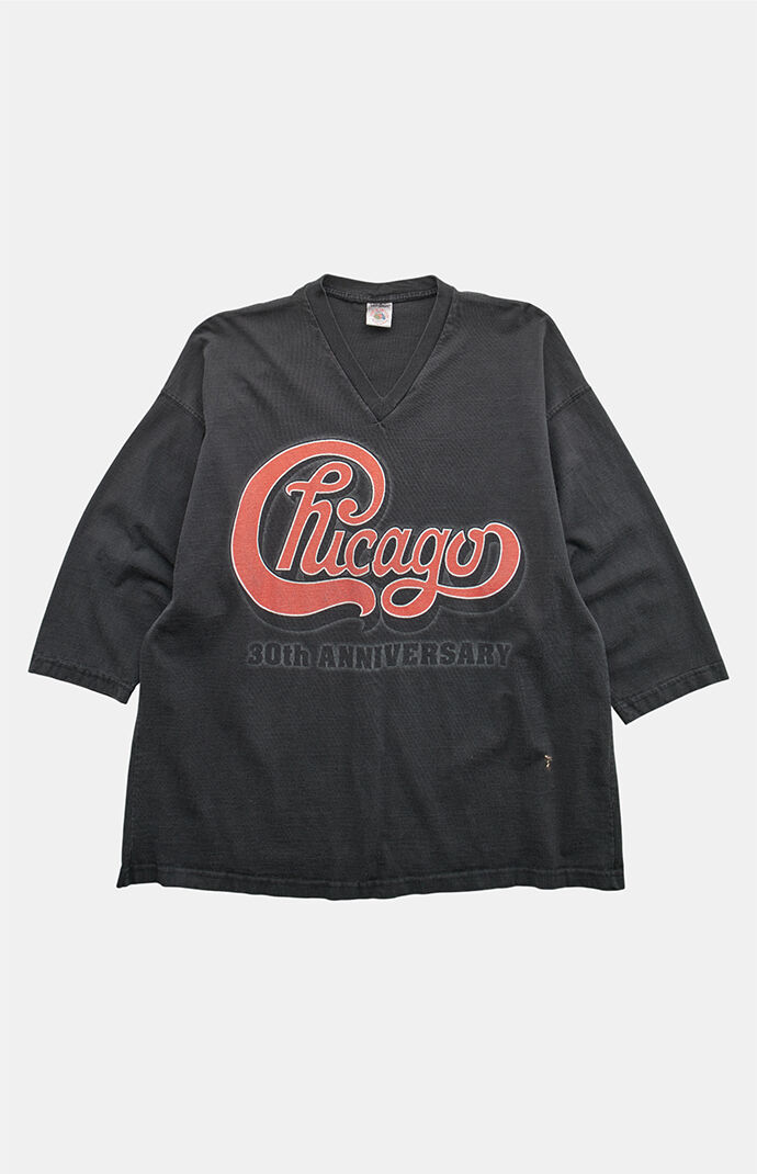 PS VINTAGE 90s Chicago  V-neck Graphic T-Shirt