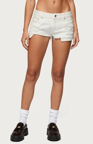 Devin Low Rise Micro Denim Shorts image number 1