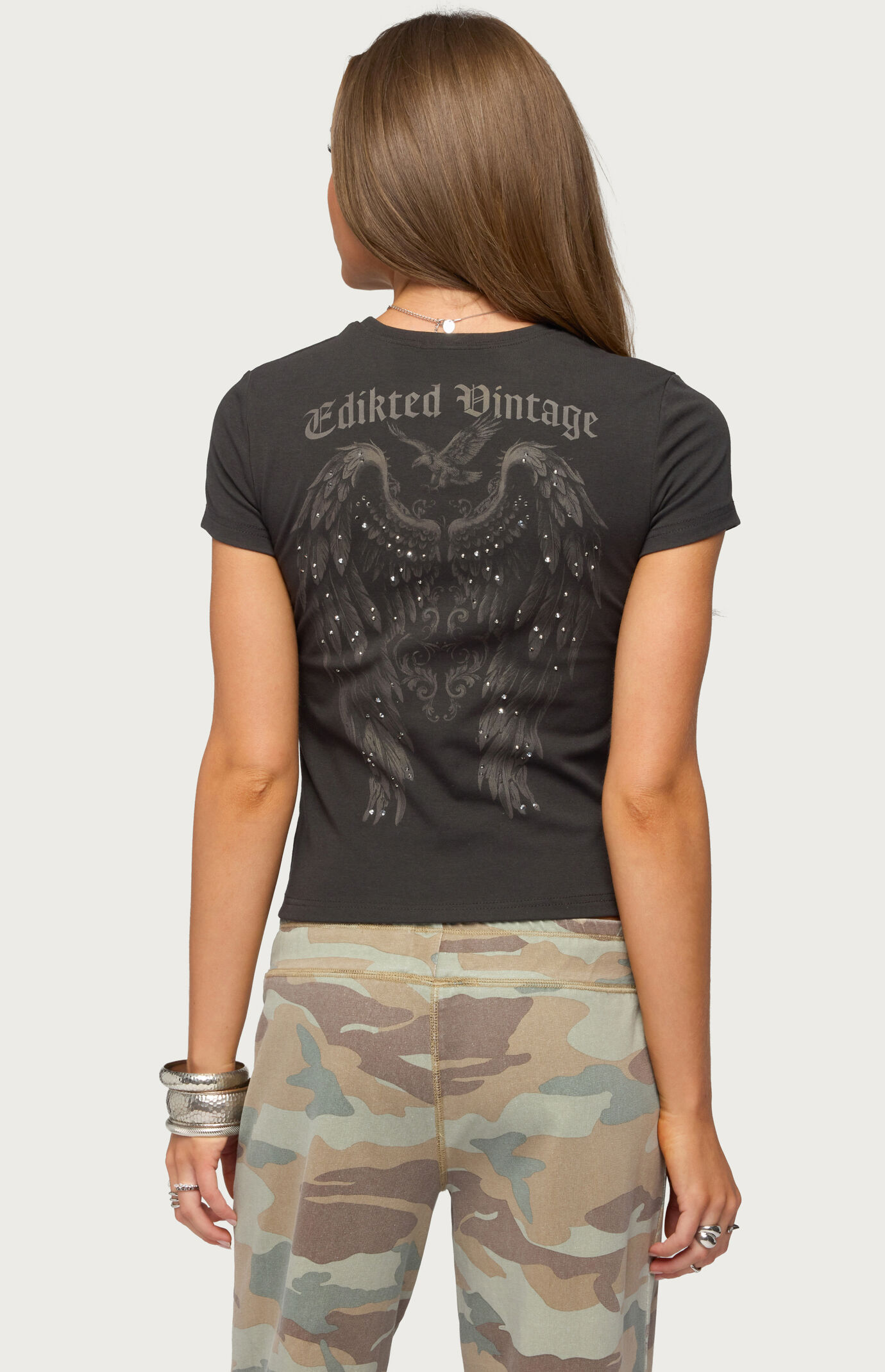 Edikted Vintage Studded T-Shirt