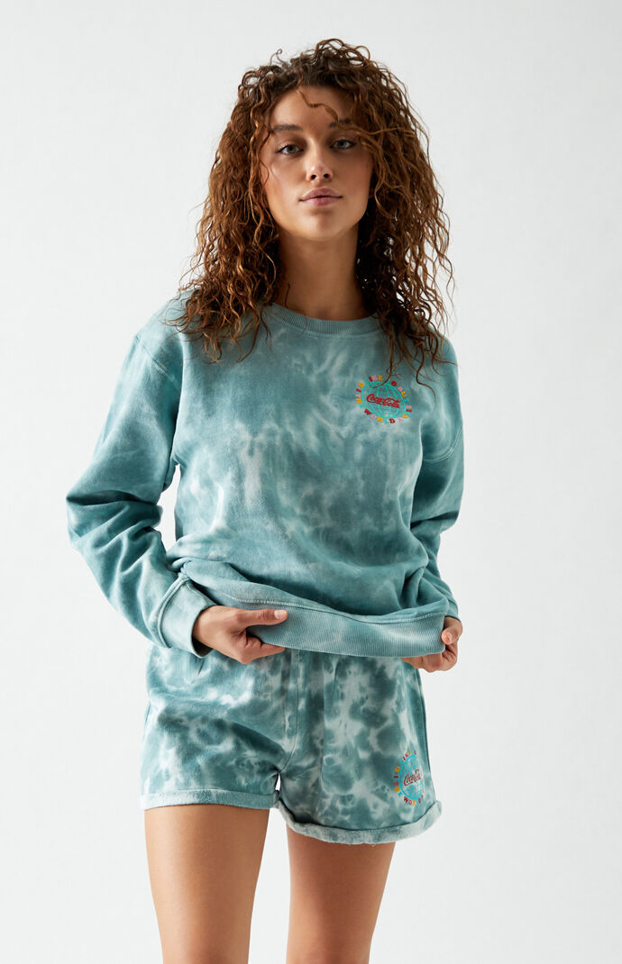 x Coca-Cola Teal Globe Sweatshirt