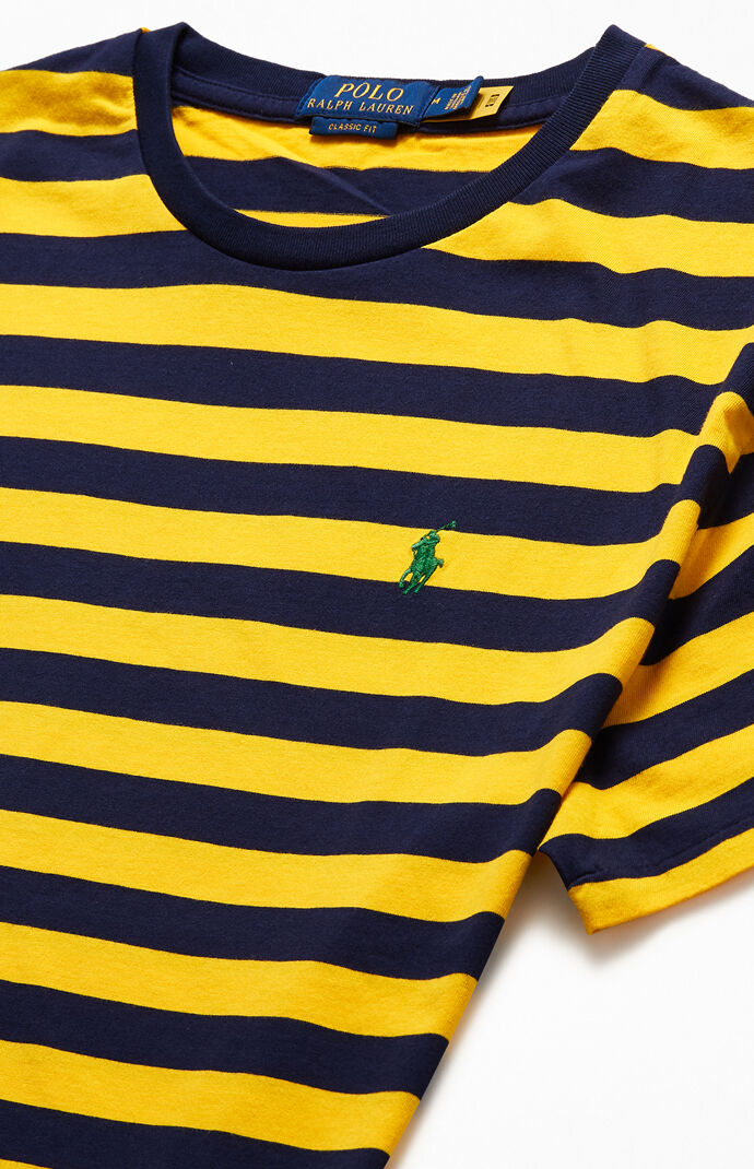 Yellow Animated Striped T-Shirt