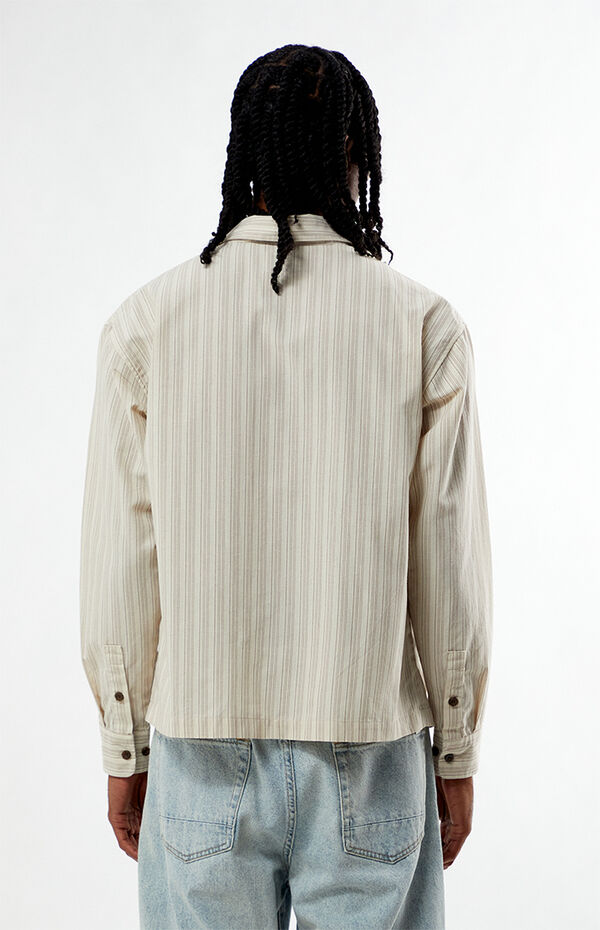Pacsun Oxford Striped Long Sleeve Button Down Shirt