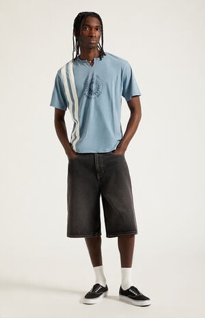 Austin Extreme&nbsp;Baggy Denim Shorts&nbsp;Washed Black image number 6