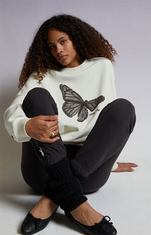 By PacSun Butterfly Crew Neck Sweatshirt image number 2