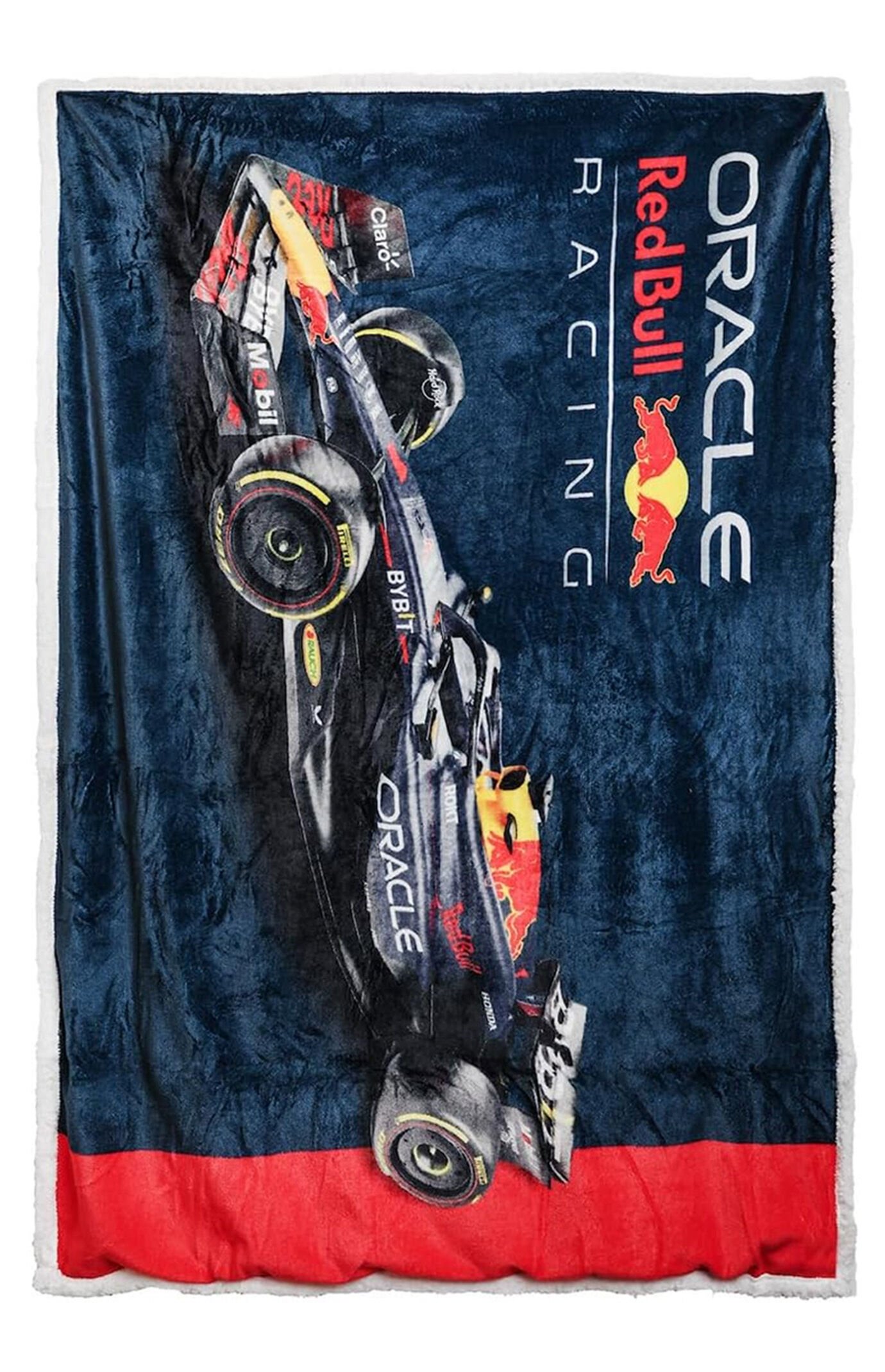 F1 Oracle Red Bull Racing Official F1 Fleece Throw Blanket