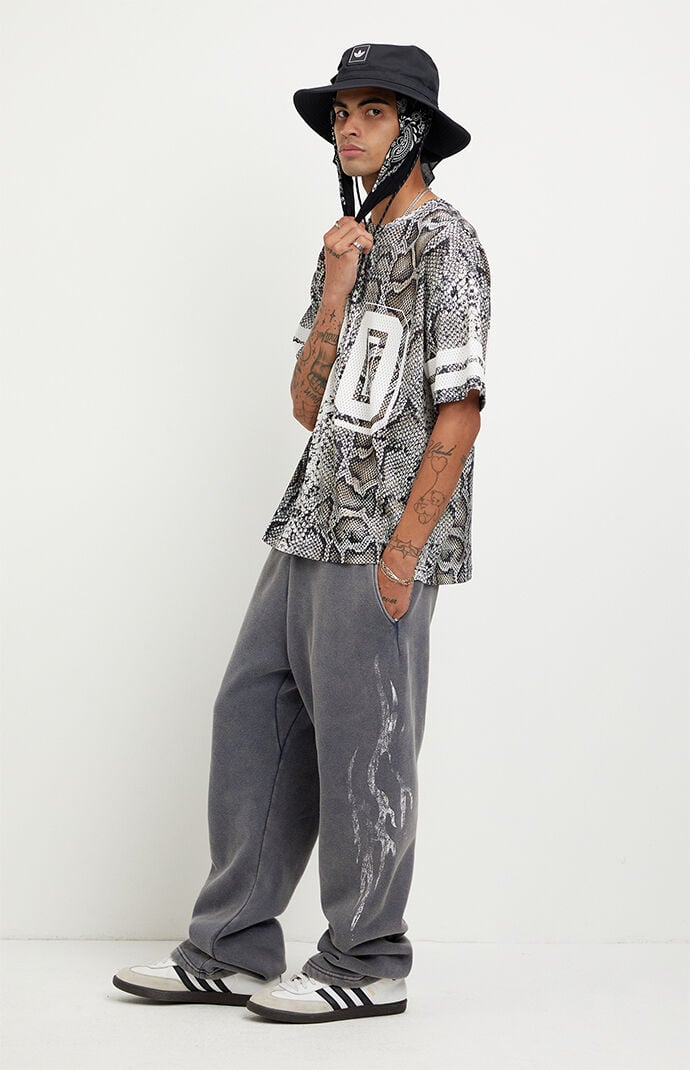 Pacsun Tribal Fleece Baggy Sweatpants