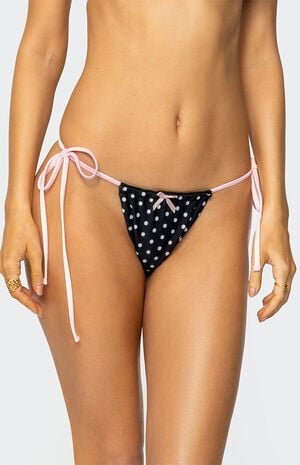 Leigh Polka Dot String Bikini Bottom image number 4