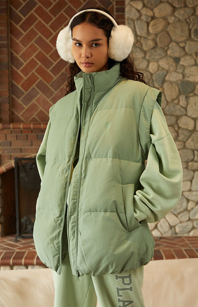 Playboy by pacsun nylon puffer jacket sales