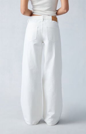 PacSun Eco White Ripped Low Rise Baggy Jeans | PacSun