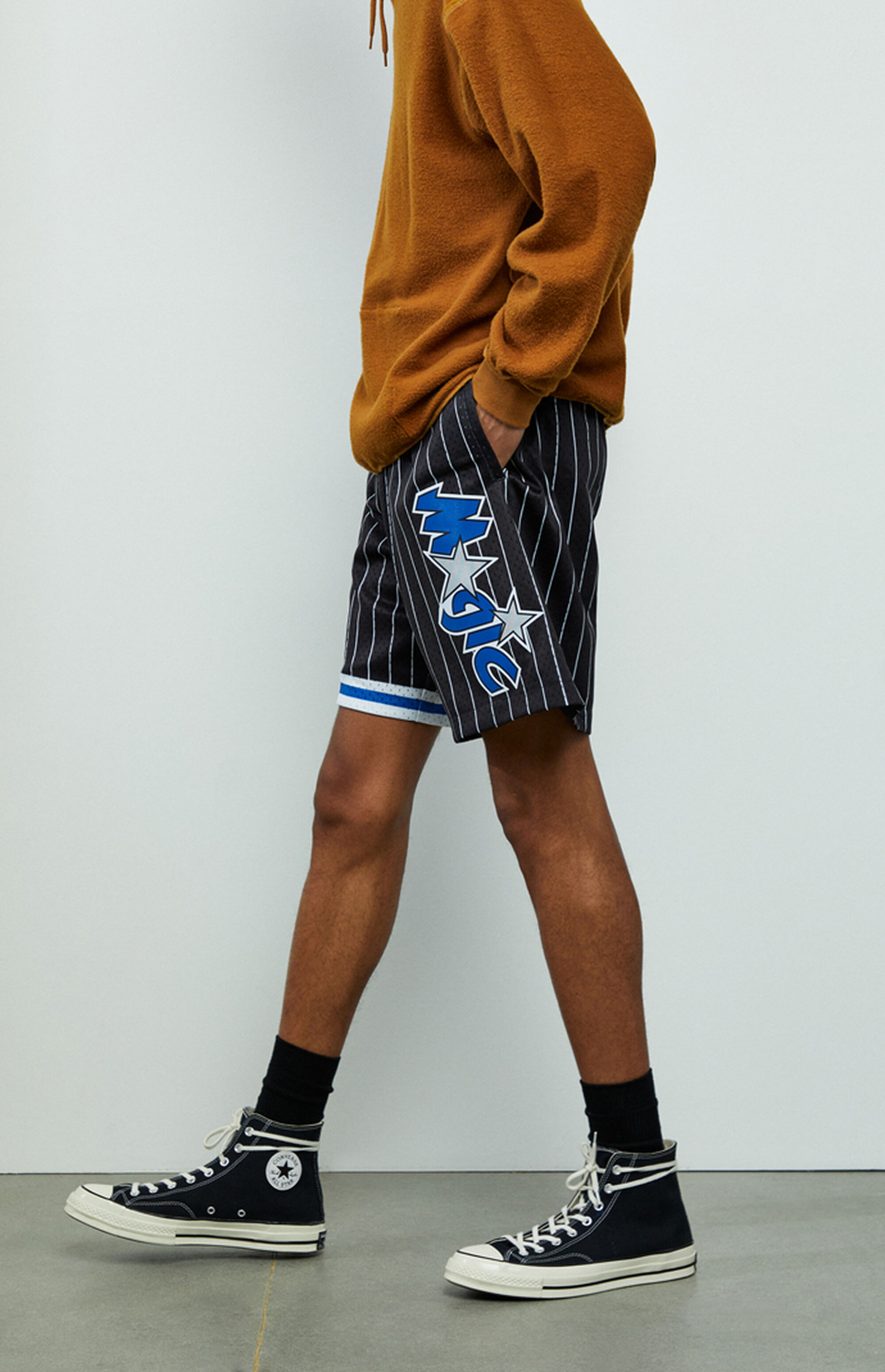 mitchell & ness swingman orlando magic basketball shorts