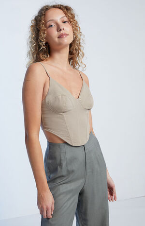 Twill Corset Top image number 1