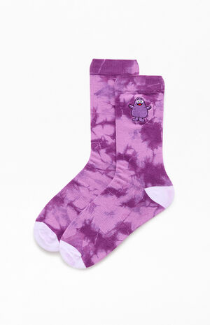 Grimace Tie Dye Crew Socks image number 2