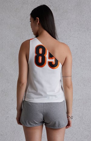 One Shoulder Sports Jersey Tank Top image number 4