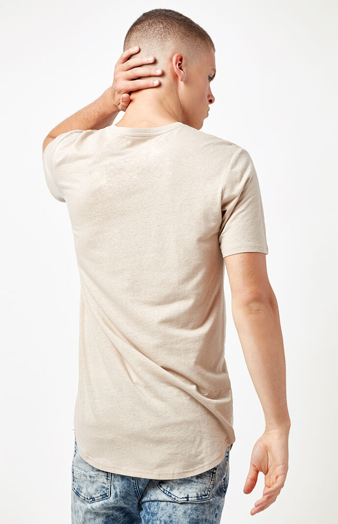 All Day Linen Scallop T-Shirt