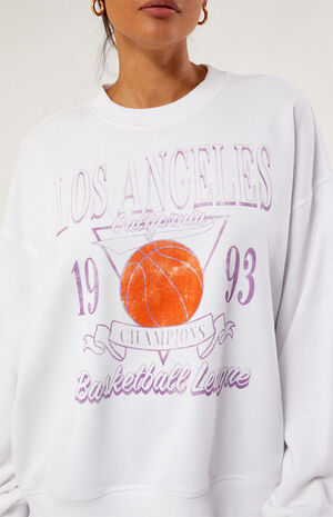 Los Angeles Basketball Champs Crew Neck Sweatshirt image number 3