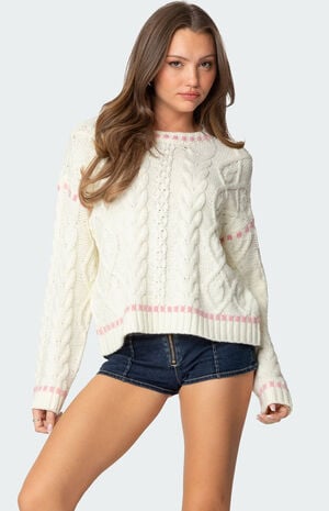 Eleni Cable Knit Sweater Eleni Cable Knit Sweater image number 1