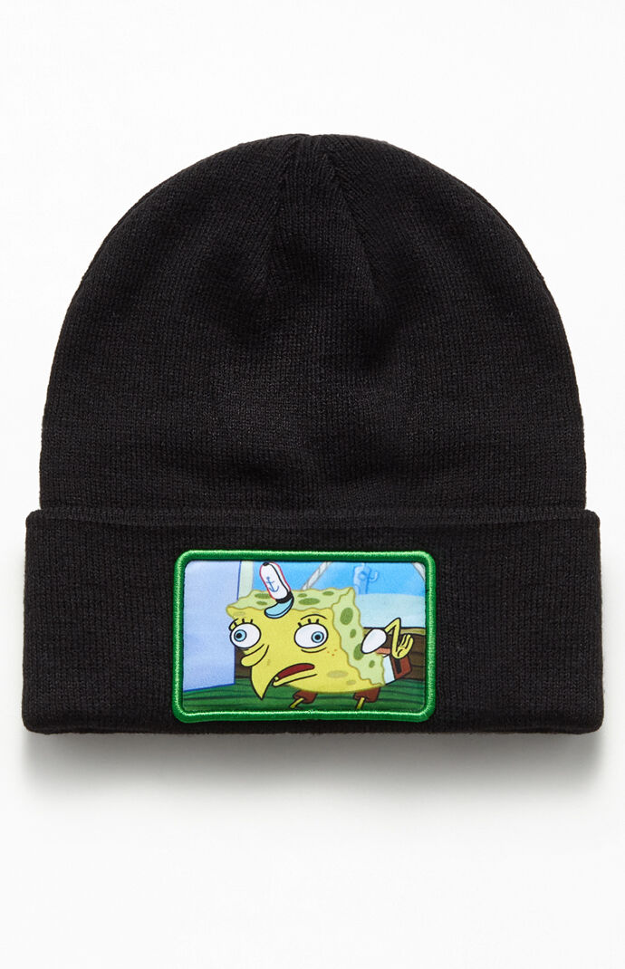 spongebob in beanie