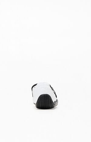 Women's White & Black Leather Speedcat Ballet Sneakers image number 3