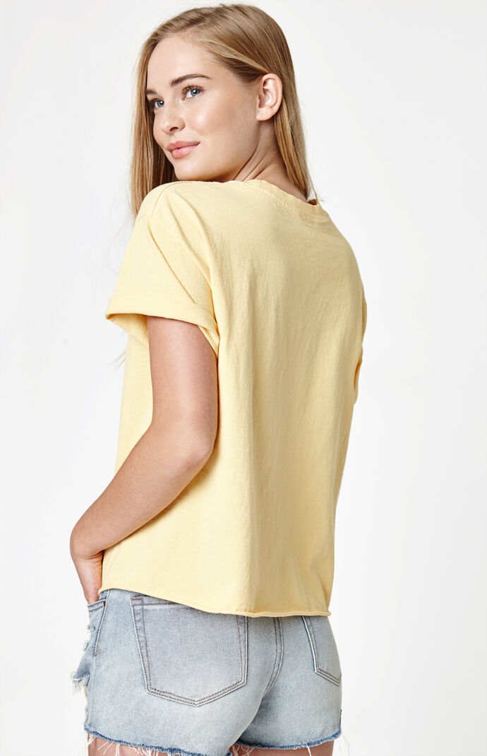 Yellow honey shirt pacsun top
