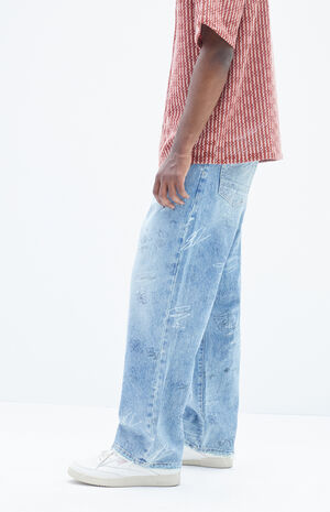 Grafitti Wash Baggy Jeans Grafitti Wash Baggy Jeans image number 4