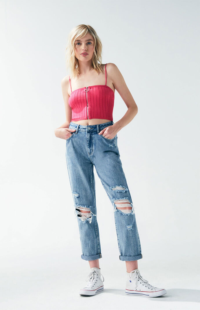 Zip Up Tank Top