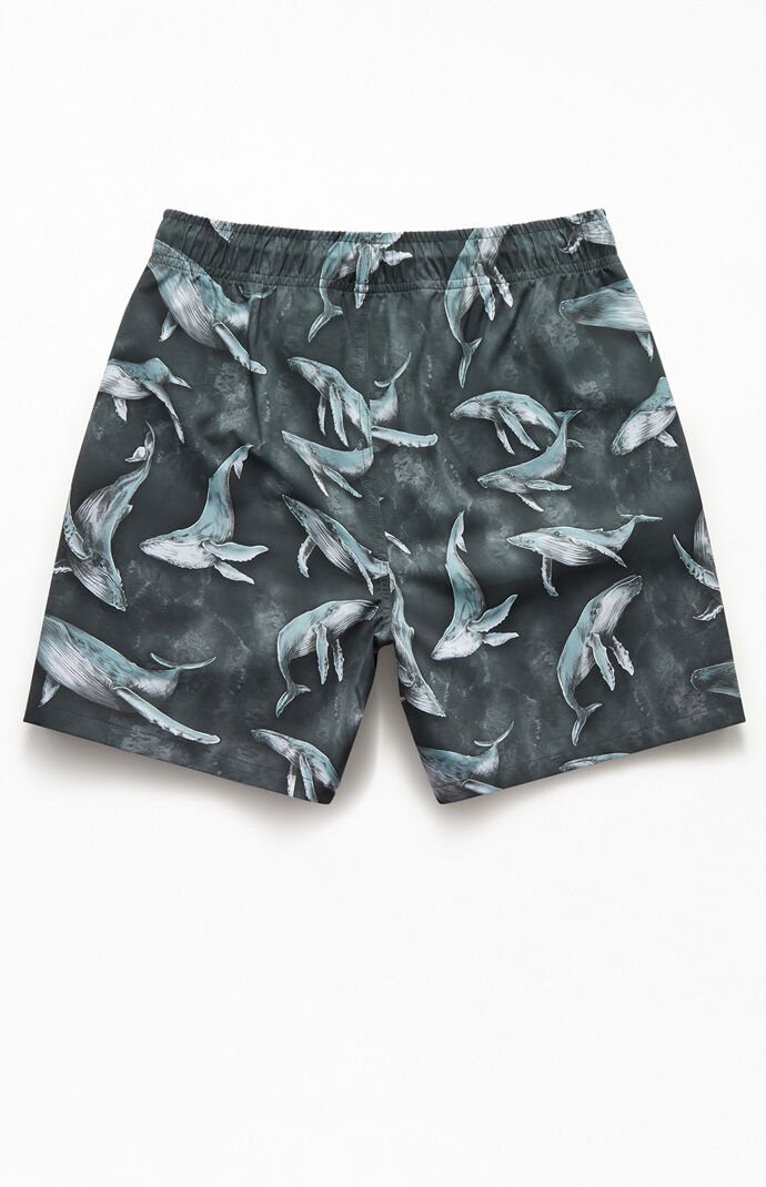 Whales 17" Swim Trunks