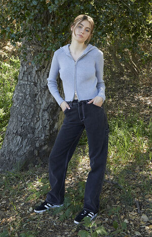 Light Gray Arden Knit Hoodie image number 4