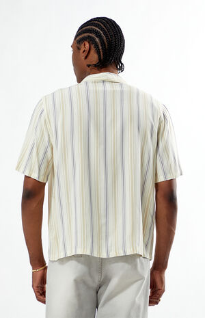 Striped Oversized Camp Shirt image number 4