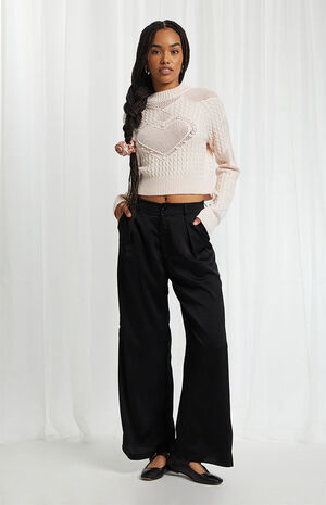 Lovely Heart Mock Neck Sweater image number 2