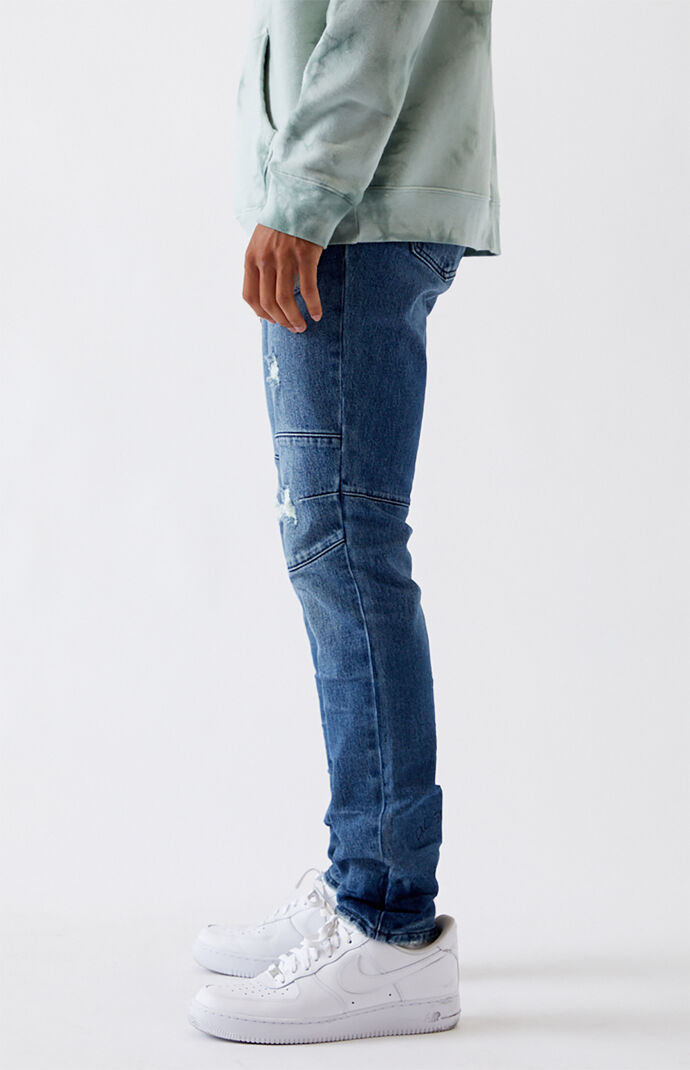 Medium Biker Stacked Skinny Jeans