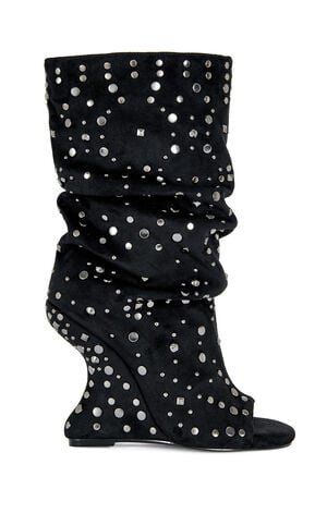 Women's Naomani Gunmetal Wedge Booties image number 1