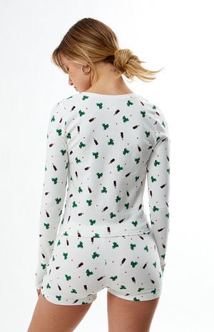 By PacSun Holiday Henley Long Sleeve Top image number 3