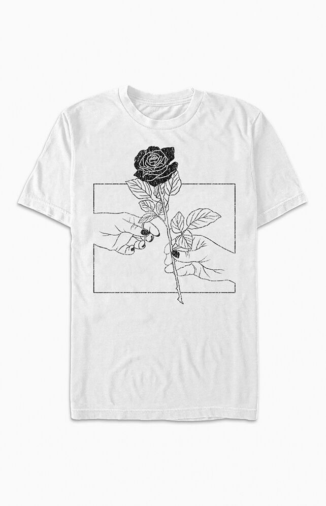 Pacsun top rose shirt