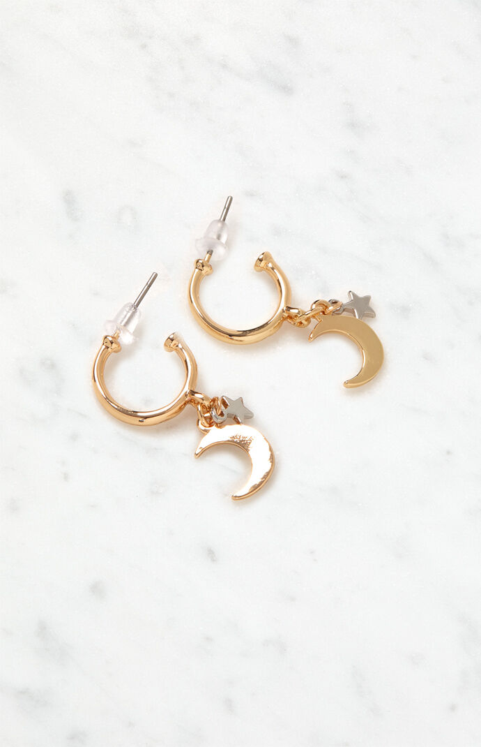 Star Moon Earrings