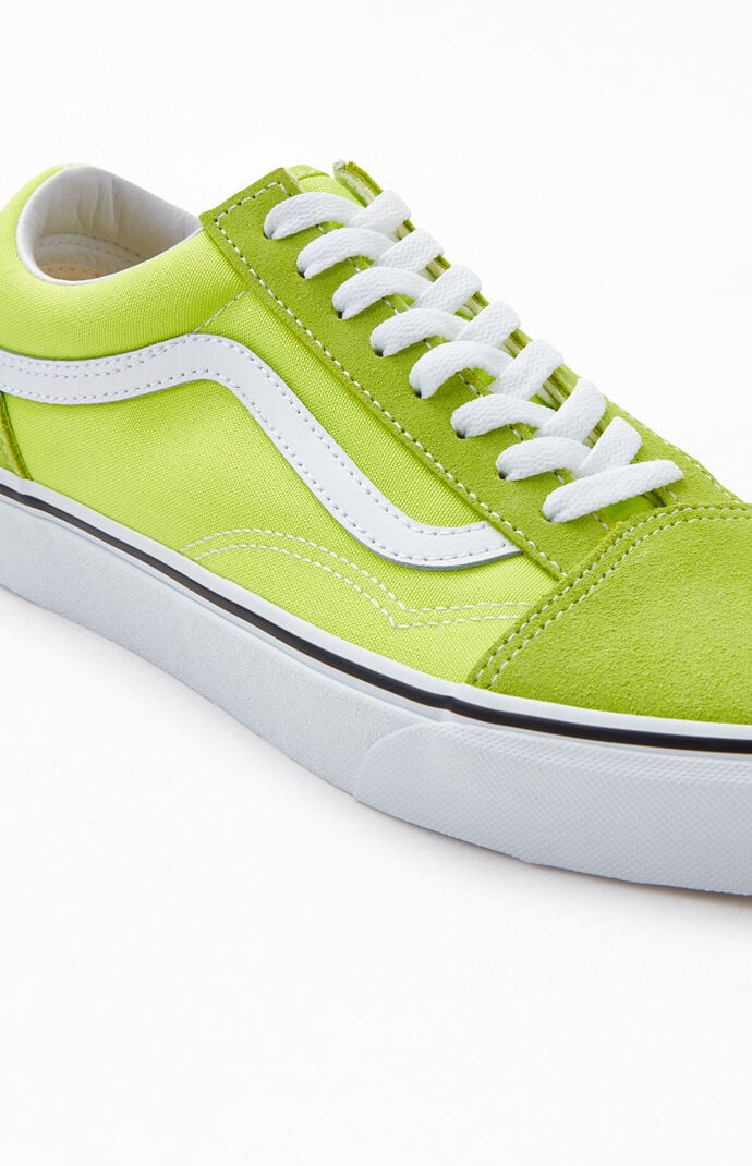 lime green vans old skool