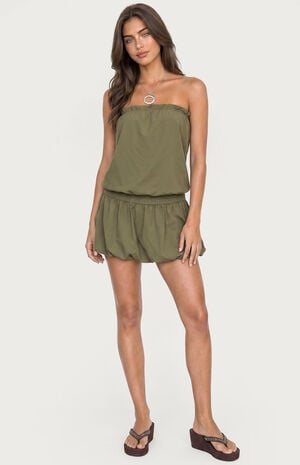 Layton Studded Strapless Bubble Mini Dress image number 4