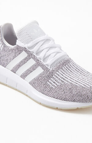 White & Black Swift Run Shoes image number 6