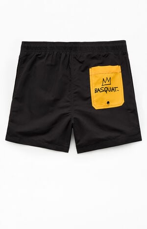 Basquiat Colorblock 4" Swim Trunks image number 2