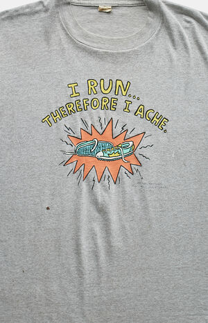 80s I Run Therefore I Ache Graphic T-Shirt image number 2