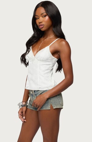 Taeyn Fringe Textured Chiffon Top image number 2