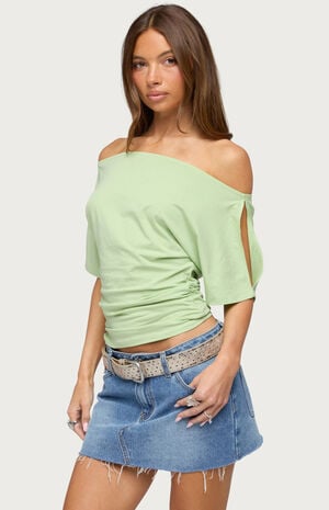 Feng Off-The-Shoulder Cutout Top image number 2