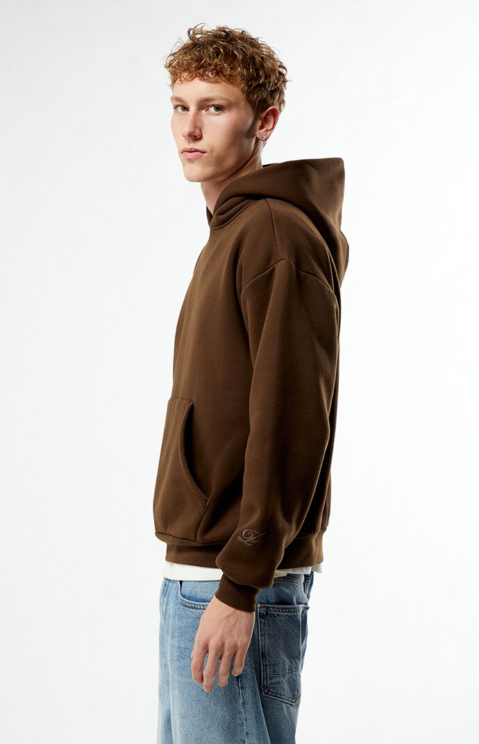 Pacsun Brown Solid Hoodie