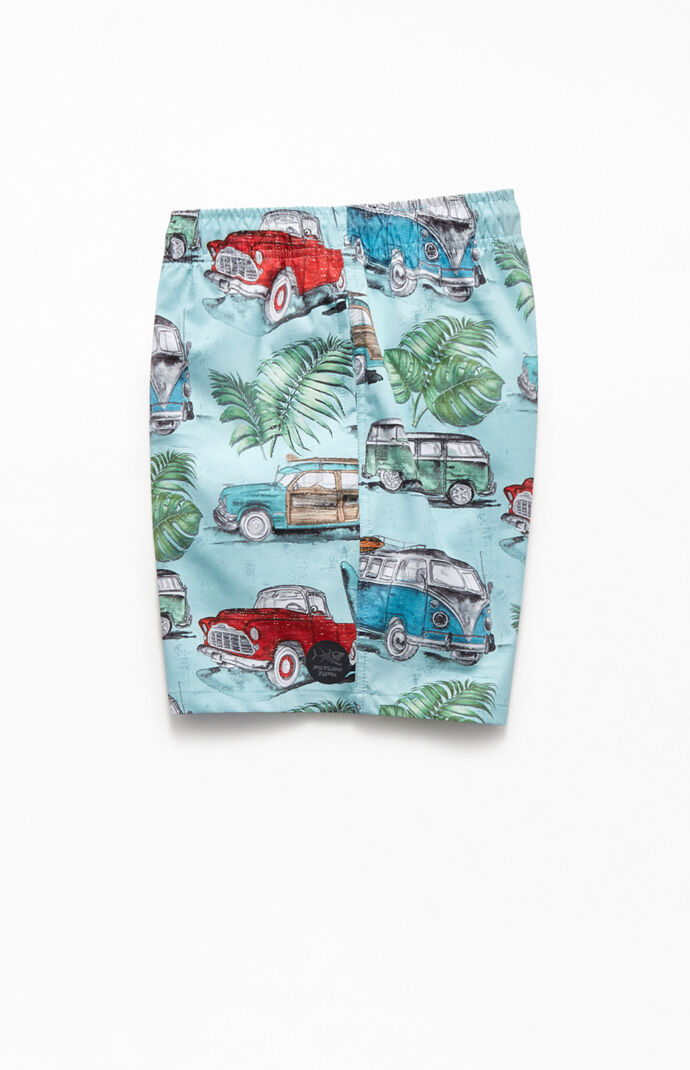 Classic Cars 17" Swim Trunks