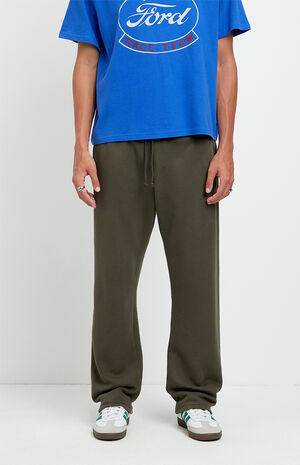 Olive Johnny Fleece Straight Sweatpants image number 2