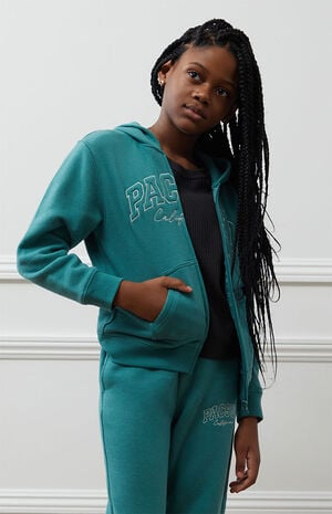 Full Zip Embroidered Hoodie
