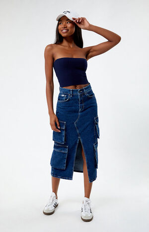 Basic Sweater Tube Top image number 2