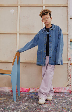 Eco Purple Boyfriend Carpenter Jeans image number 1