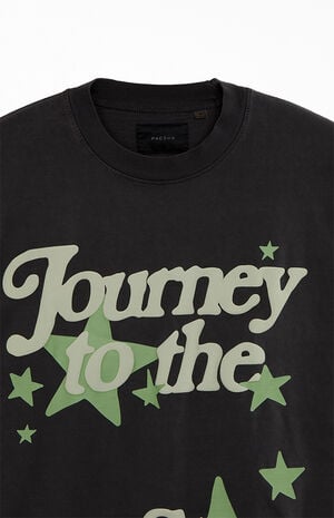 Journey To The Stars Washed Oversized T-Shirt image number 2