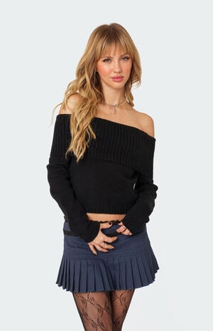 Tamara Fold Over Knit Top image number 1